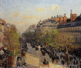 Boulevard Montmartre, coucher de soleil