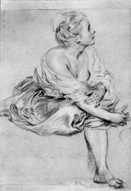 Une femme assise