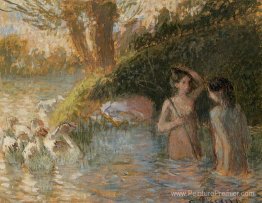 Baignade des filles d'oie