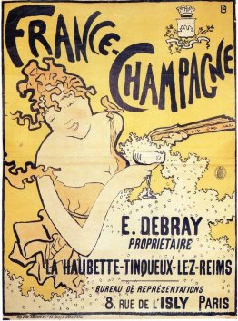 Affiche Publicité Champagne en France