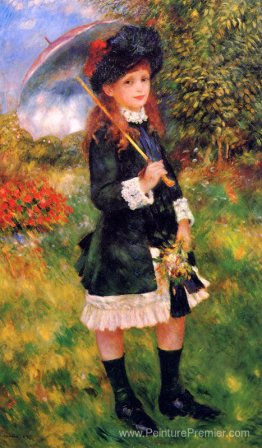 Jeune fille avec un parasol (nunès Aline)