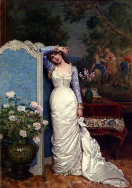 Jeune femme dans un intérieur