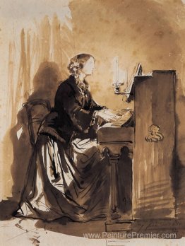 Comtesse Potocka jouant du piano