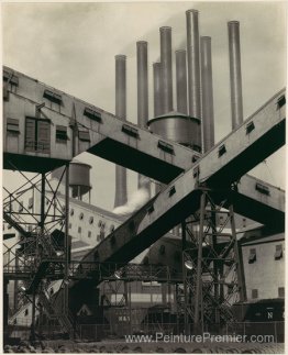 Convoyiers croisés, usine River Rouge, Ford Motor Company