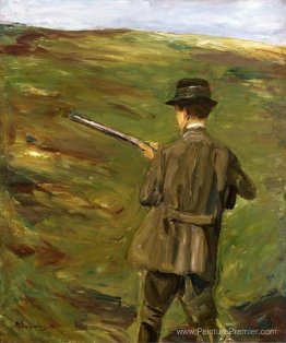 Un chasseur dans les dunes