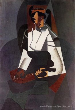 Femme avec une mandoline (après Corot)