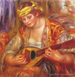 Femme avec une mandoline