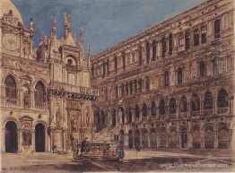 La cour du palais des doches à Venise