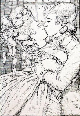 Le baiser. Illustration au livre de la marquise