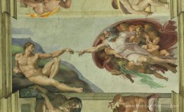 Plafond de la chapelle Sixtine: Création d'Adam