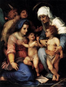 Madonna et enfant avec Saint-Elisabeth, l'enfant St. John et deu