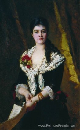 Portrait de la chanteuse d'opéra russe Sandra Panava