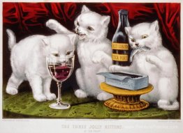 Les trois chatons joyaux à la fête