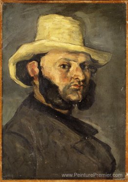 Gustave Boyer dans un chapeau de paille