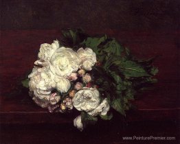 Fleurs, roses blanches