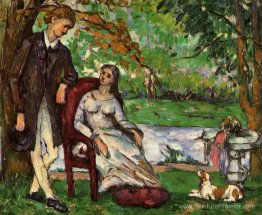 Couple dans un jardin