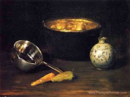 Nature morte avec poivre et carotte