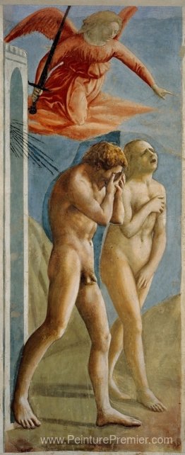 Adam et Eve ont banni du paradis