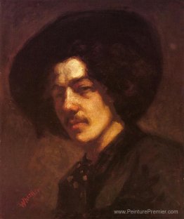 Portrait de Whistler avec un chapeau