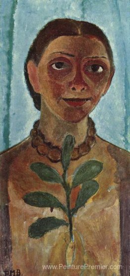 Le peintre avec la branche de Camellia (autoportrait)