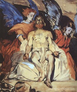 Étude à "mort Christ avec des anges"