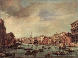 Le Grand Canal, regardant vers le pont Rialto