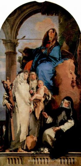 La vierge apparaissant aux saints dominicains