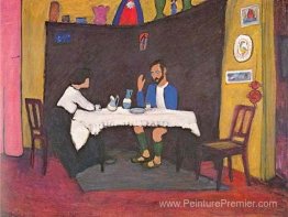 Kandinsky et Erma Bossi à la table de la maison Murnau