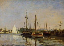 Boats de plaisir, argenteuil, c.1872-3 (huile sur toile)