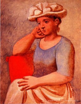 Femme penchée avec bonnet