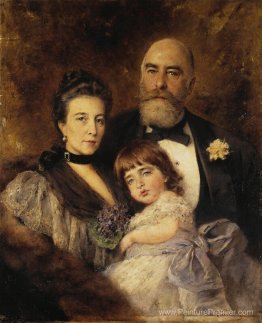 La famille de Volkov. Portrait de groupe de M.S.Volkov, S.N.Volk