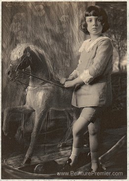 H.R.H. Le prince Léopold et son cheval de passe-temps