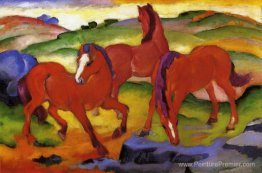 Pâtant les chevaux IV (les chevaux rouges)