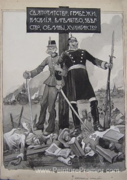 Croquis de l'affiche. Pilori.