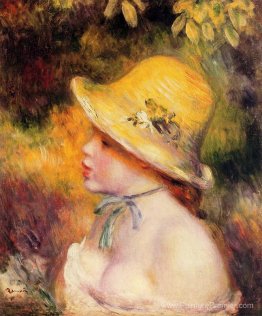 Jeune fille dans un chapeau de paille