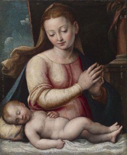 Madonna adorant l'enfant