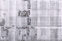 Conception de la façade de Palazzo Ramirez de Montalvo