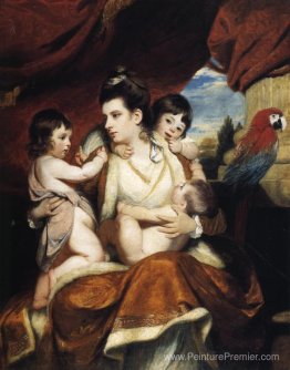 Lady Cockburn et ses trois fils aînés