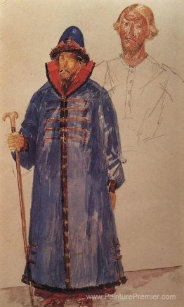 Costumes et maquillage à la tragédie de Boris Godunov de Pouchki