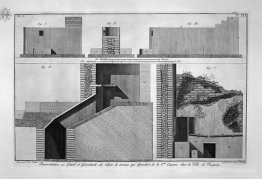 Plan et section transversale de la première taverne