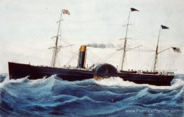 US Mail Steamship Baltic (lancé en 1850) de la ligne Collins