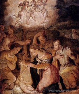 La nativité avec l'adoration des bergers