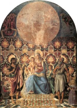 Madonna et enfant avec des saints