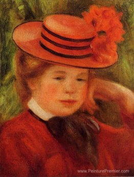 Jeune fille dans un chapeau rouge