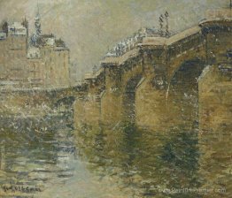 Pont Neuf dans la neige