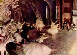 La répétition du ballet sur scène