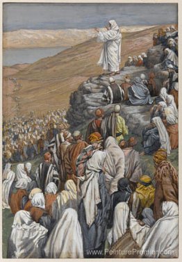 Le sermon sur la montagne, illustration de «la vie du Christ»