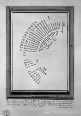 Les antiquités romaines, t. 4, planche xxv. Plan du théâtre de M