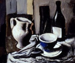 Nature morte avec une tasse bleue