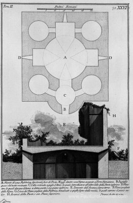 Les antiquités romaines, t. 2, planche xxvi. Cross-section précé